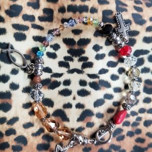 Fashion bracelet, handmade fits larger wrist